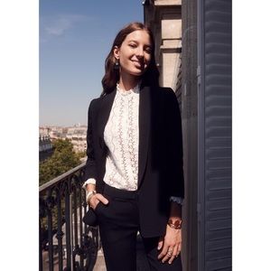 Sezane Sarina blazer in black